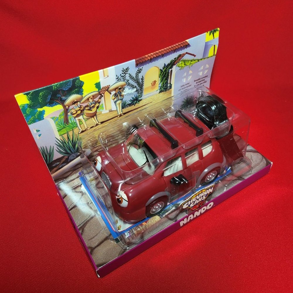 Vintage Chevron Cars Red Nando Collectible Toy Car 1999 - Picture 12 of 13